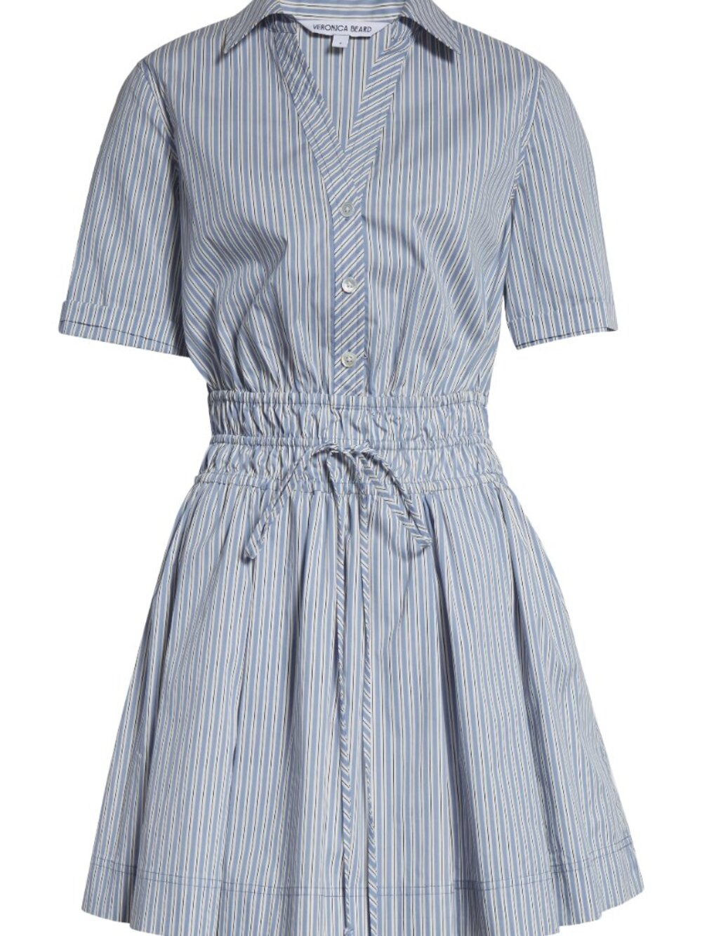 Veronica Beard Susan Stripe Cotton Blend Shirtdress - NWT